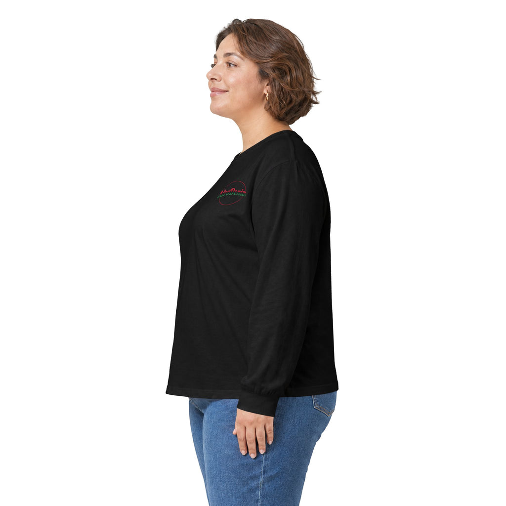 Long Sleeve Tee — Hammurabi's Code AfroDenim Graphic