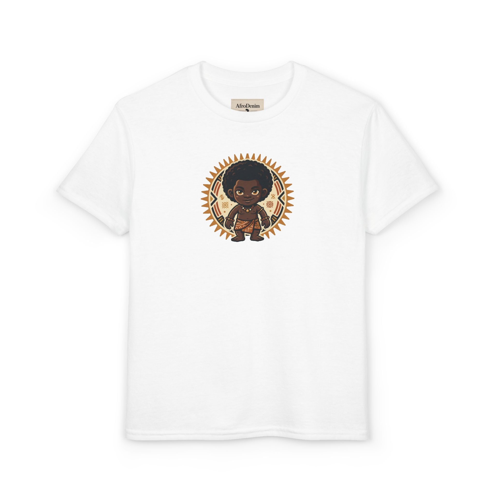 Youth T-Shirt — Afro Warrior Kid Graphic Tee