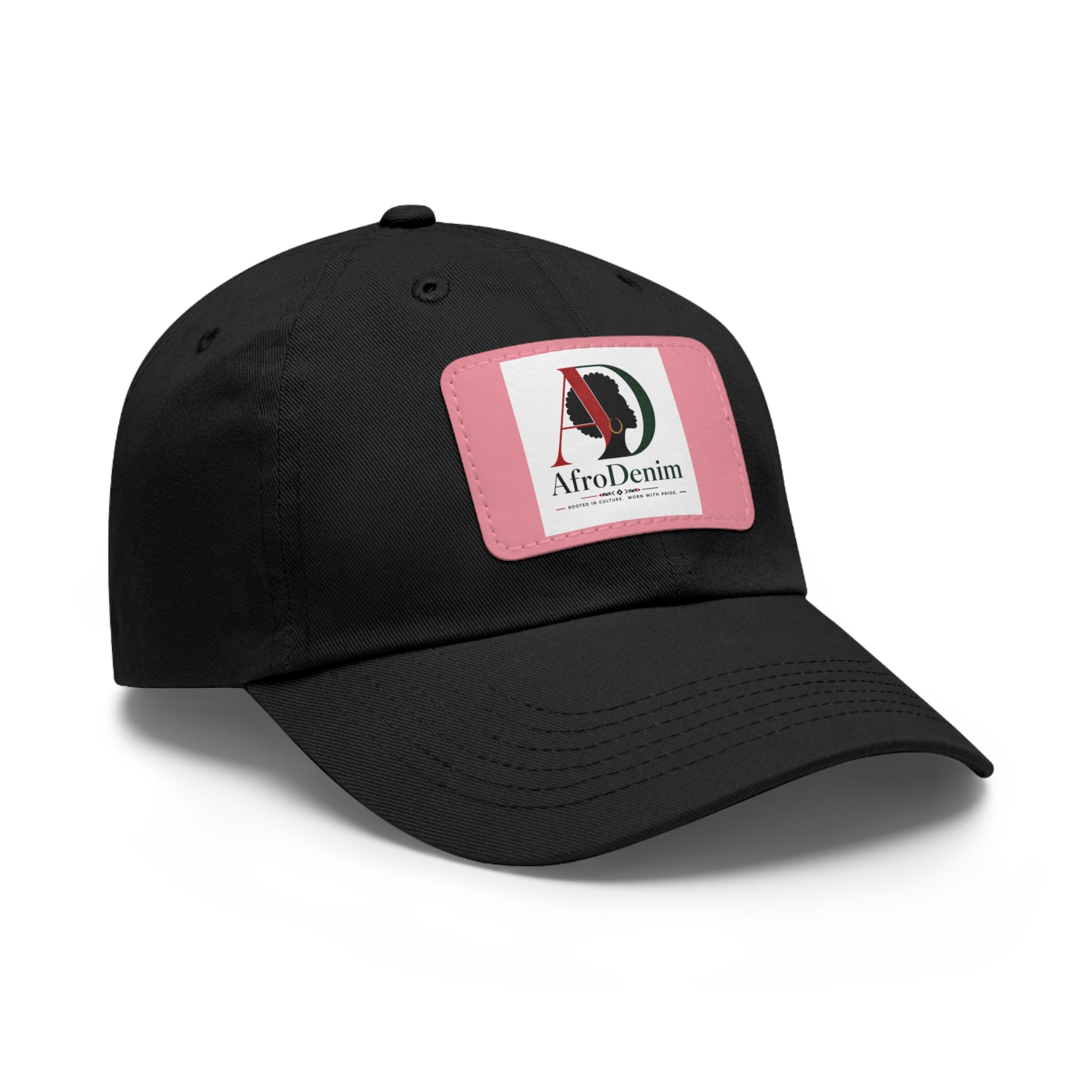 AfroDenim University Leather Patch Dad Hat