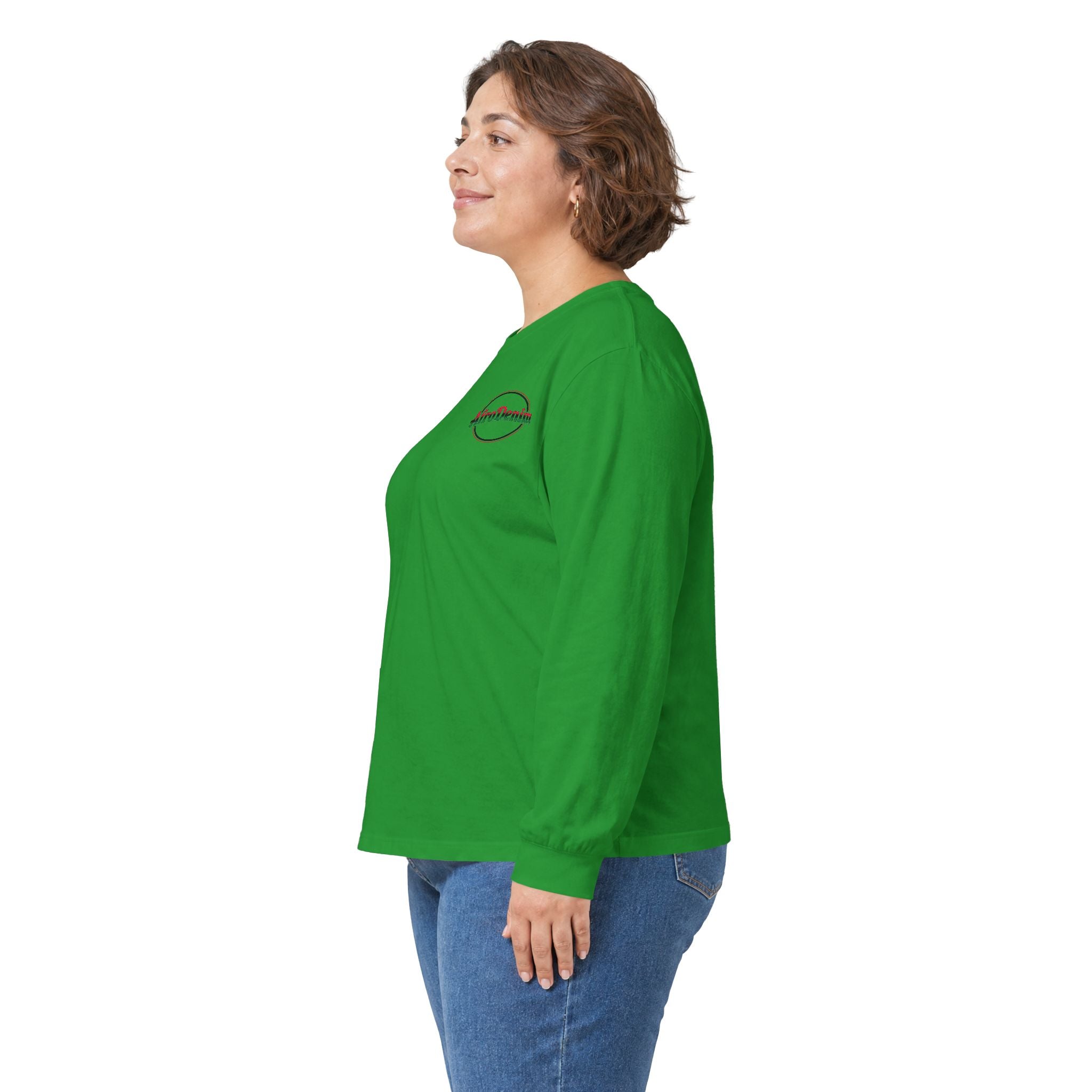 Long Sleeve Tee — Hammurabi's Code AfroDenim Graphic