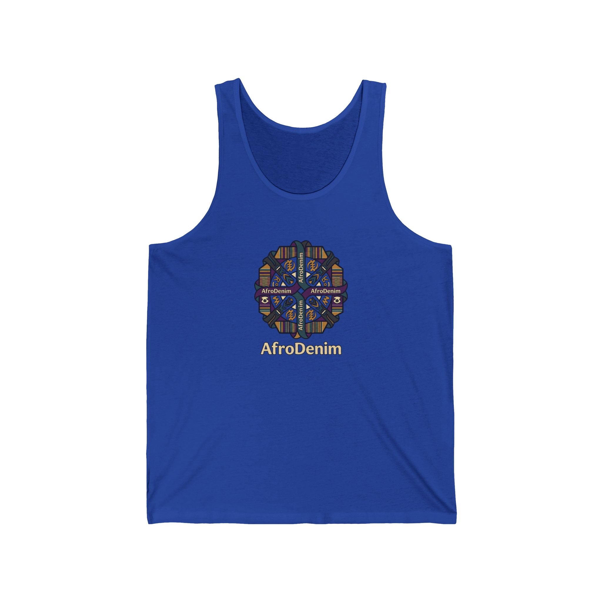 AfroDandelion Tribal Mandala Tank Top — African-Inspired Graphic Jersey Tank