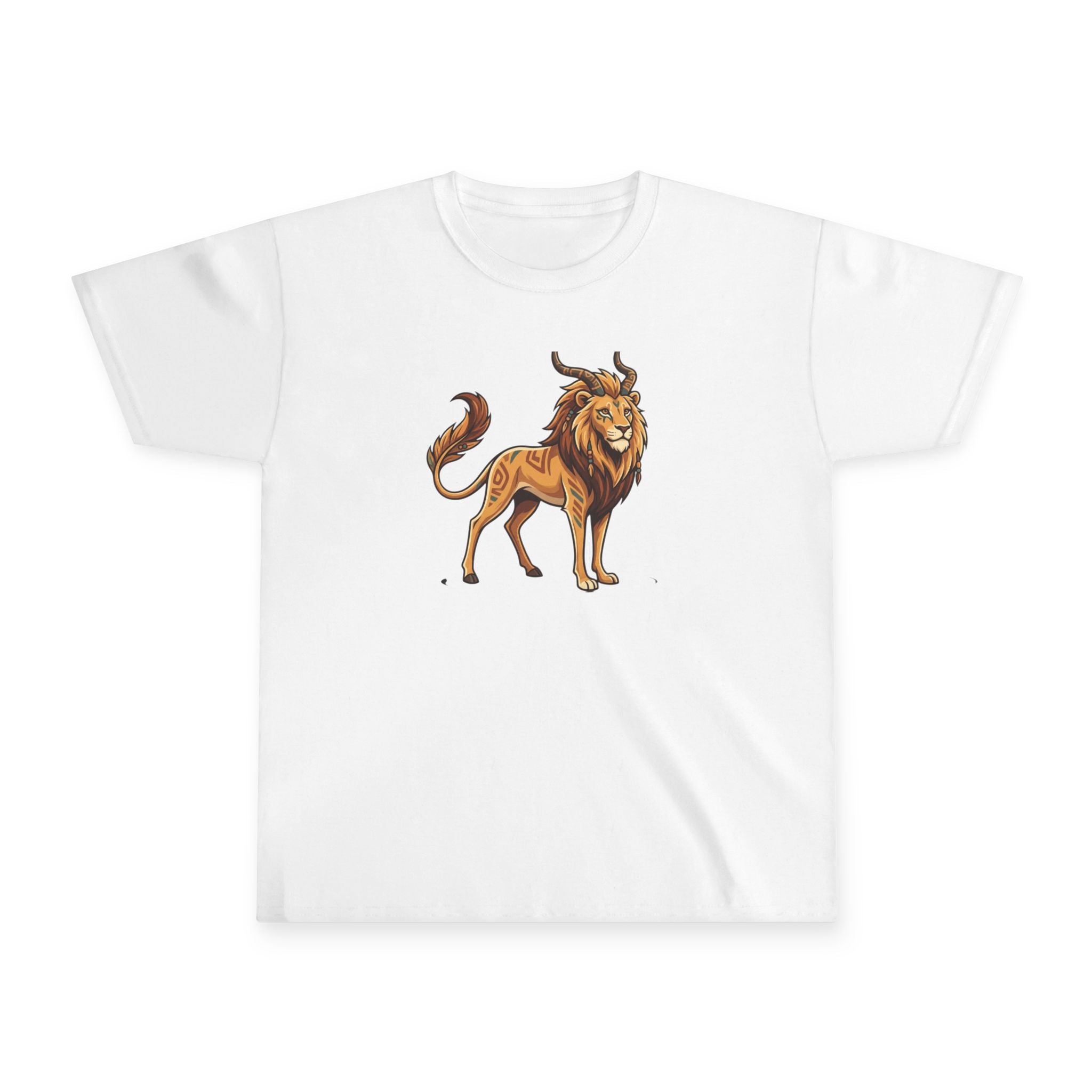 Youth Lion Graphic Tee - Bold King of the Jungle Kids T-Shirt