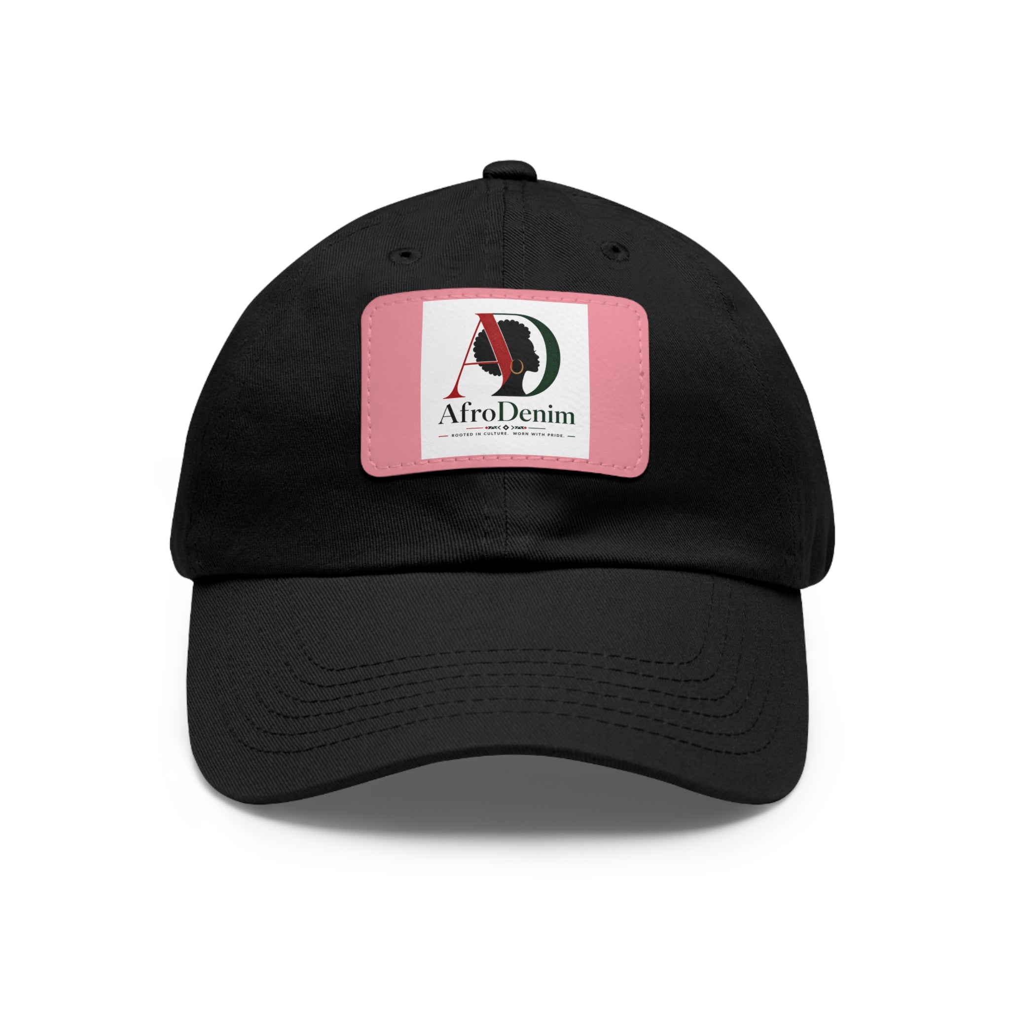AfroDenim University Leather Patch Dad Hat