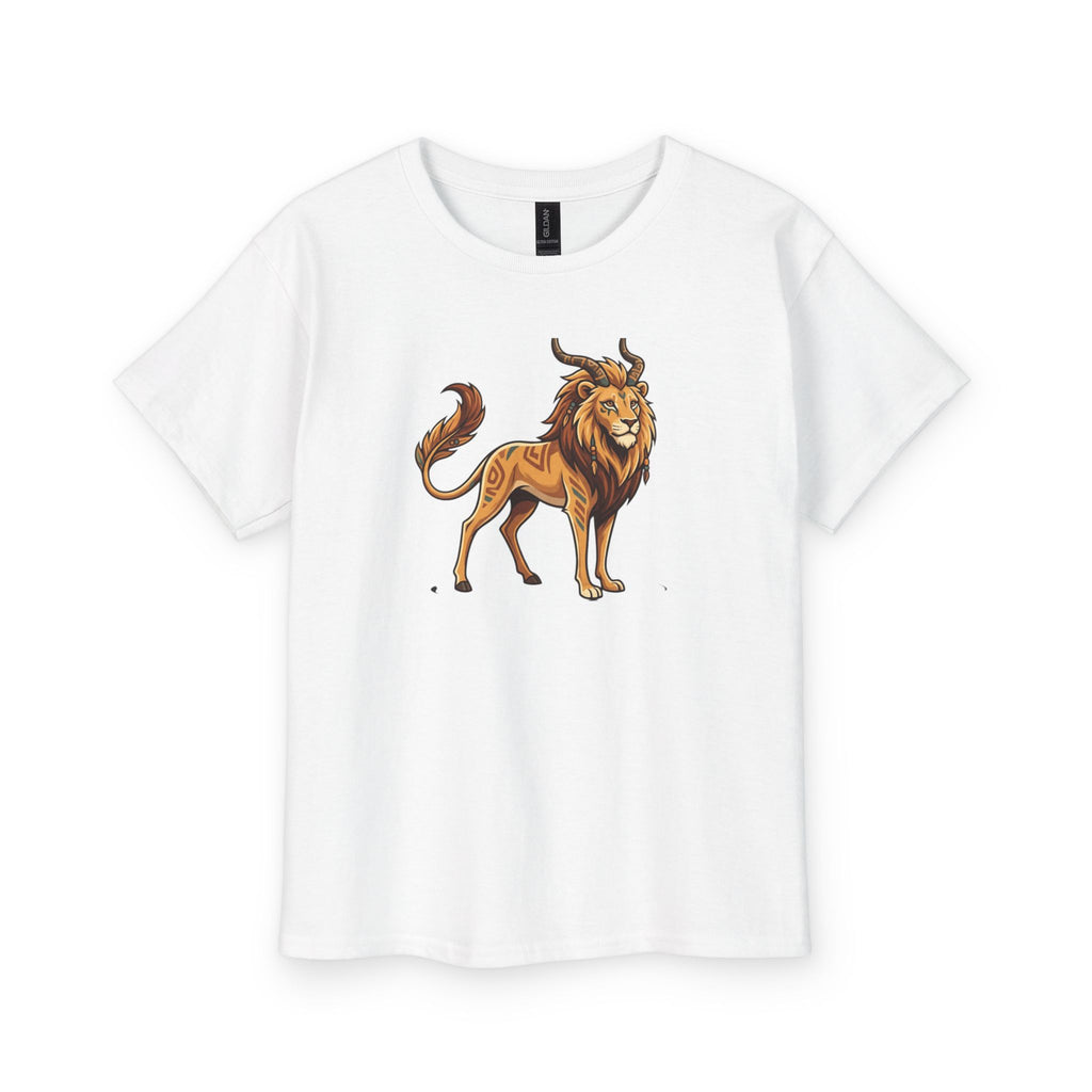 Youth Lion Graphic Tee - Bold King of the Jungle Kids T-Shirt