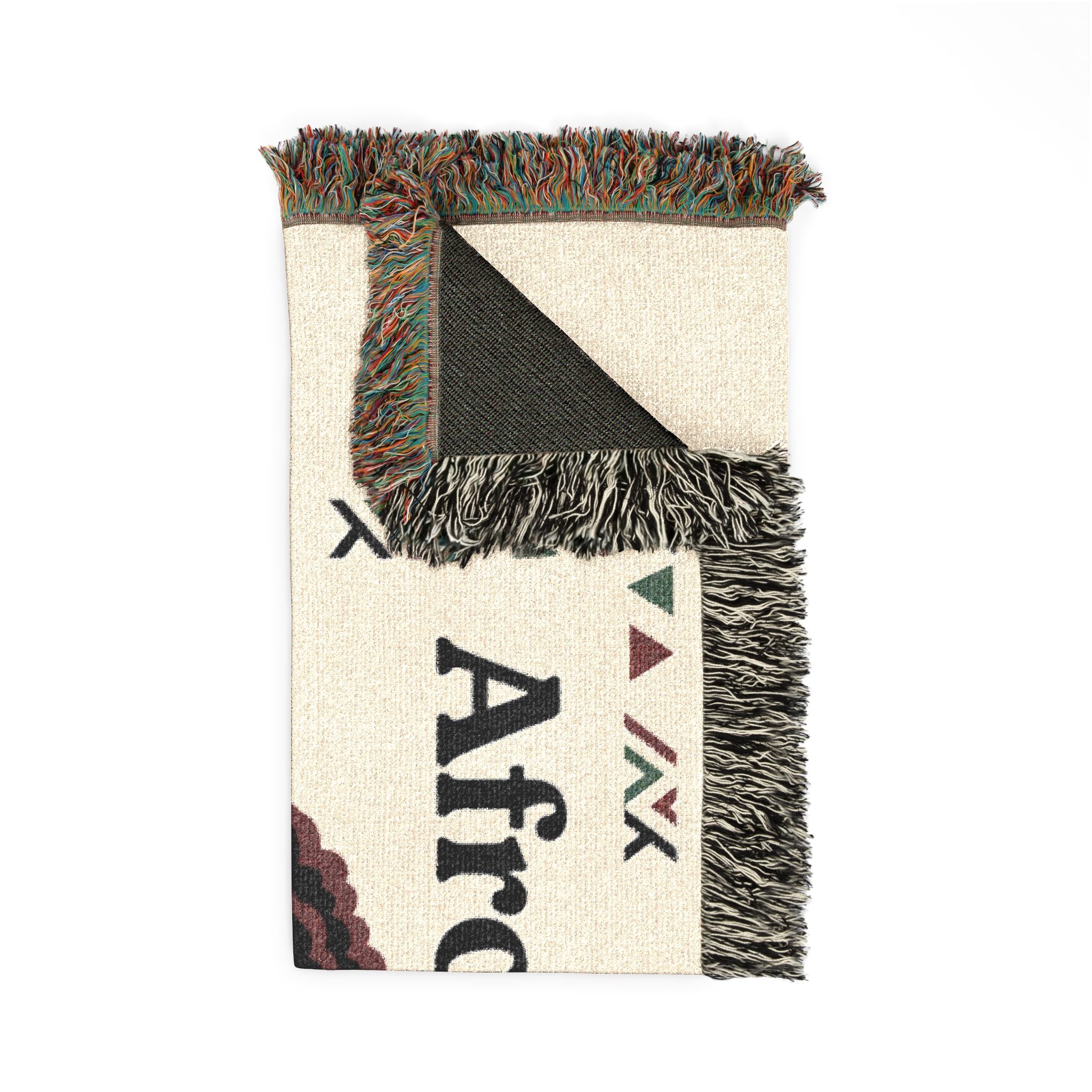 AfroDenim Woven Blanket — 'Rooted in Culture' Afrocentric Throw