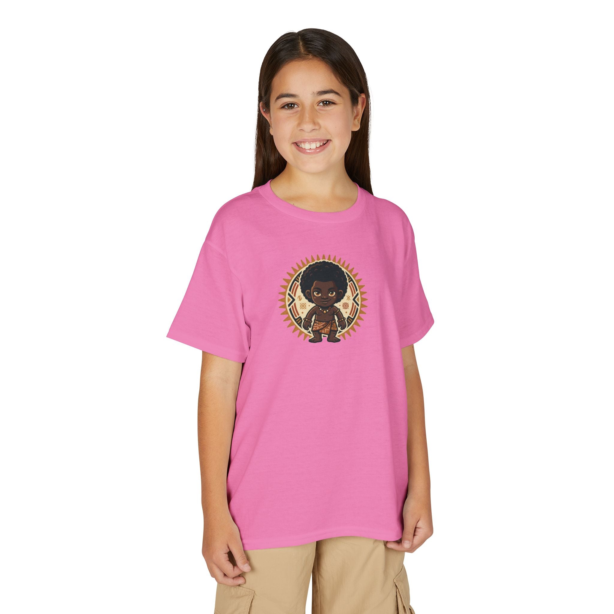 Youth T-Shirt — Afro Warrior Kid Graphic Tee