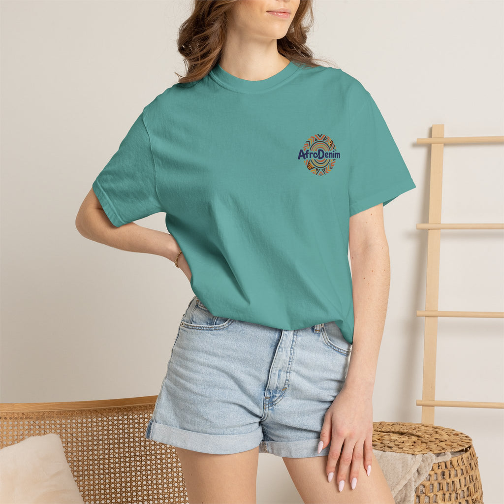 AfroDenim Graphic T-Shirt — Vibrant Afrocentric Art Tee
