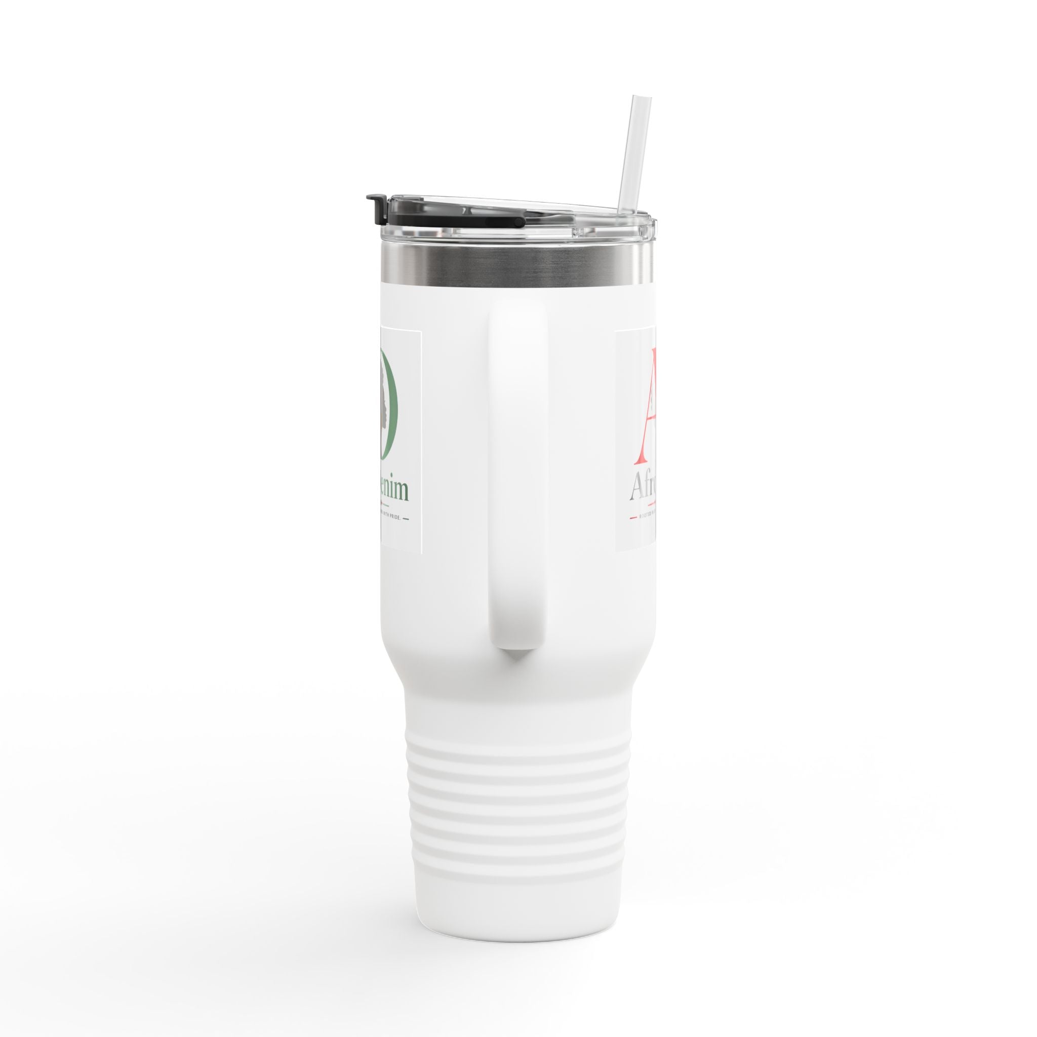 AfroDenim Logo 40oz Insulated Travel Mug
