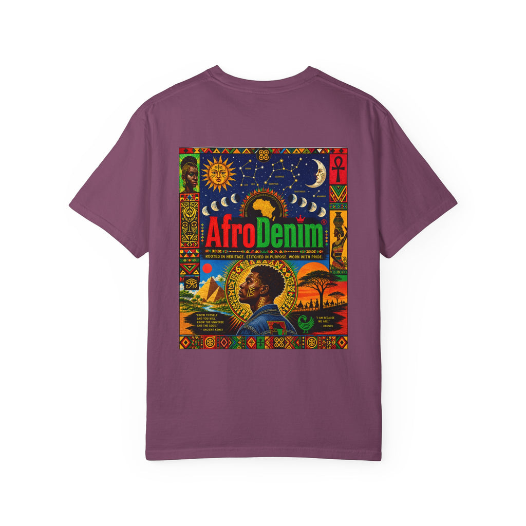 AfroDenim Graphic T-Shirt — Vibrant Afrocentric Art Tee