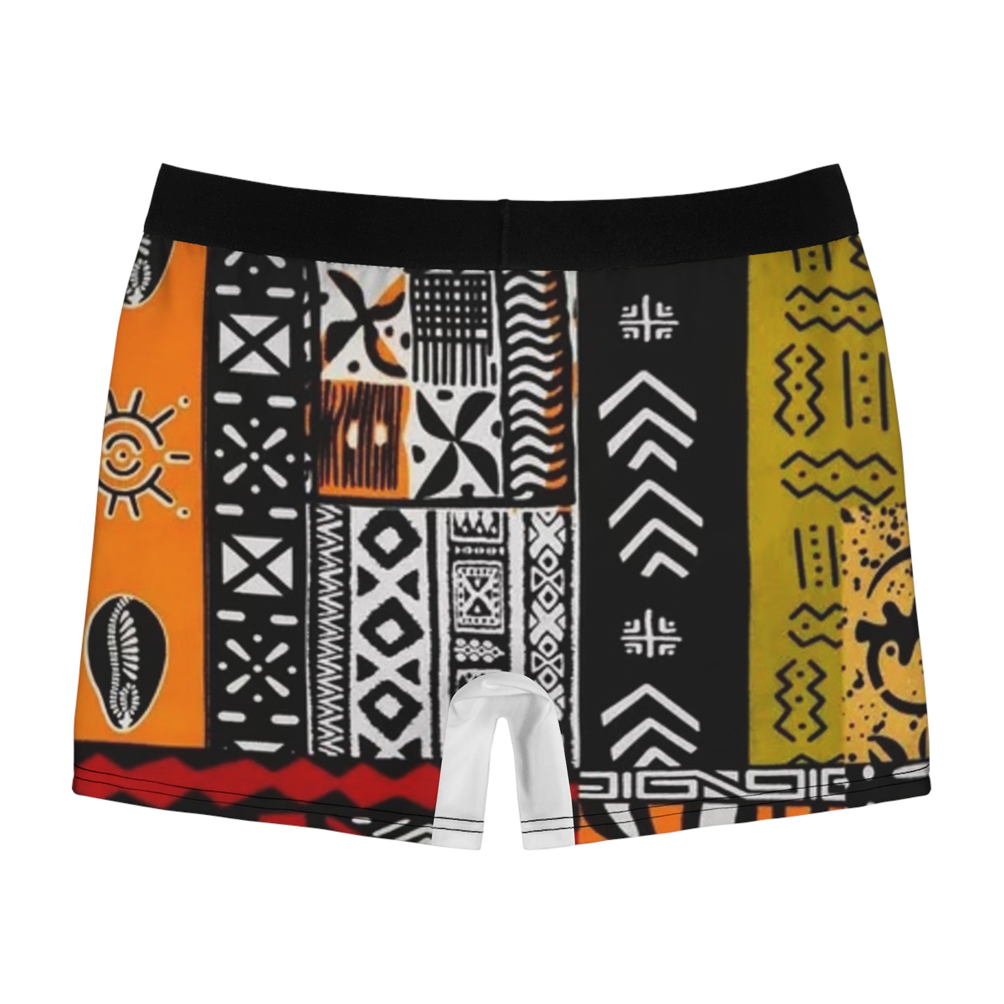 AfroDenim African Print Boxer Briefs — Bold Kente-Inspired AOP Underwear