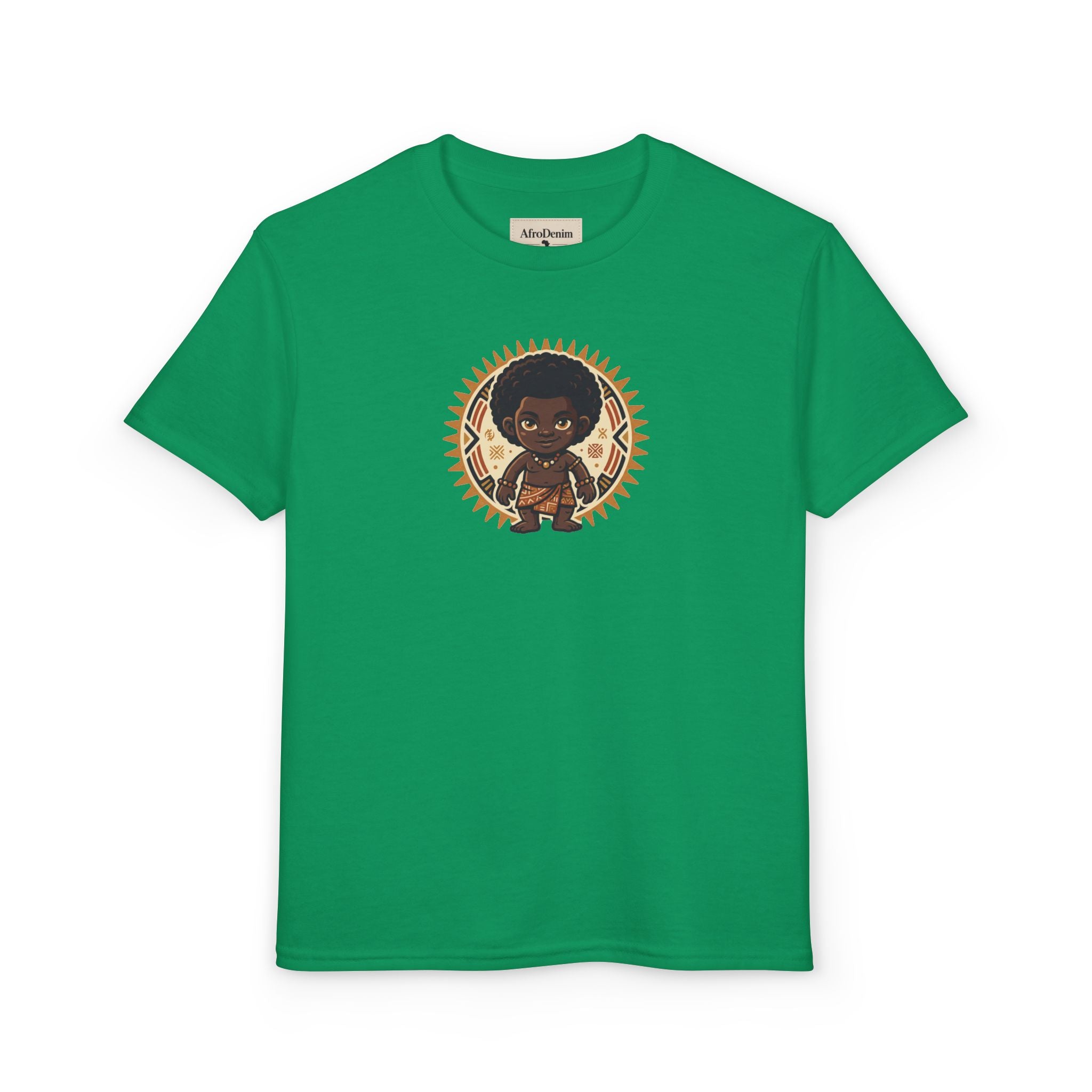 Youth T-Shirt — Afro Warrior Kid Graphic Tee