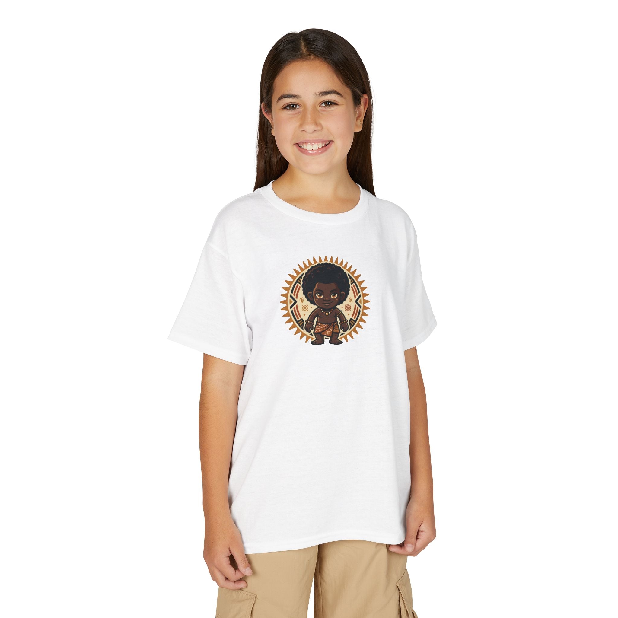 Youth T-Shirt — Afro Warrior Kid Graphic Tee