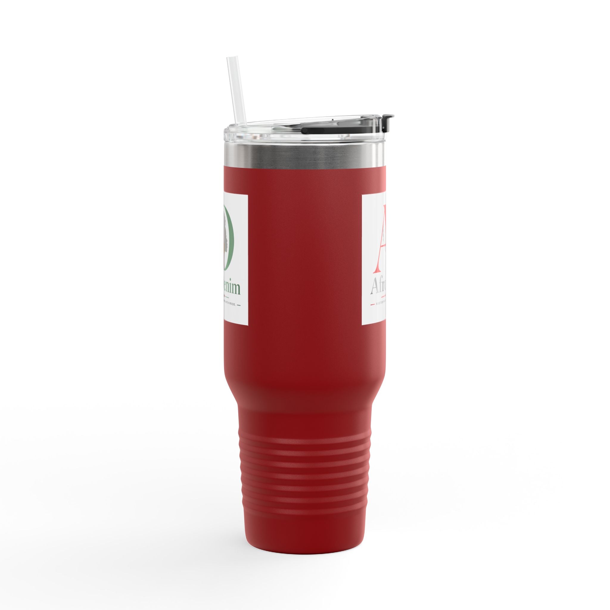 AfroDenim Logo 40oz Insulated Travel Mug