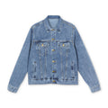 Men's Denim Jacket/ AfroDenim Camo Africa map