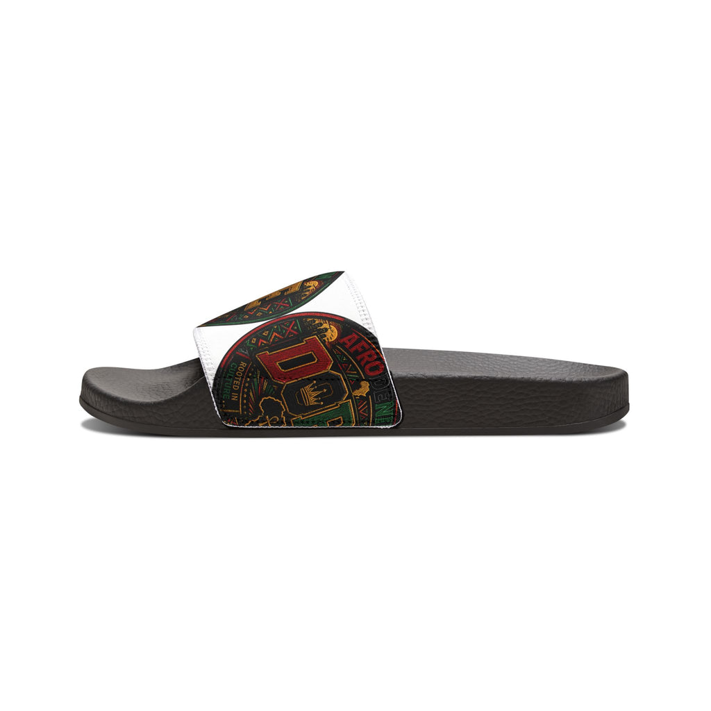 Youth Removable-Strap Sandals — Retro "Dope" Graphic Slide Sandals for Kids