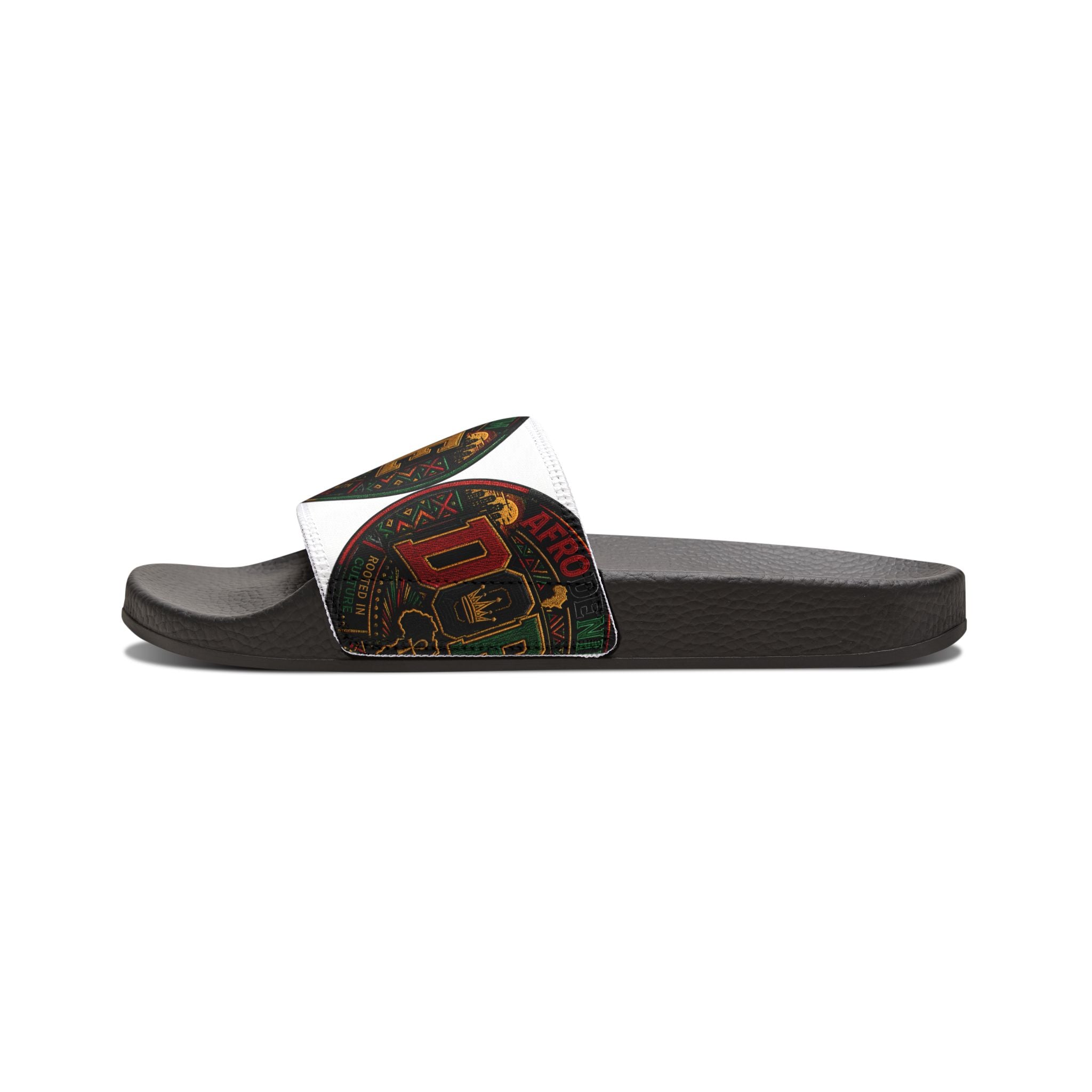 Youth Removable-Strap Sandals — Retro "Dope" Graphic Slide Sandals for Kids