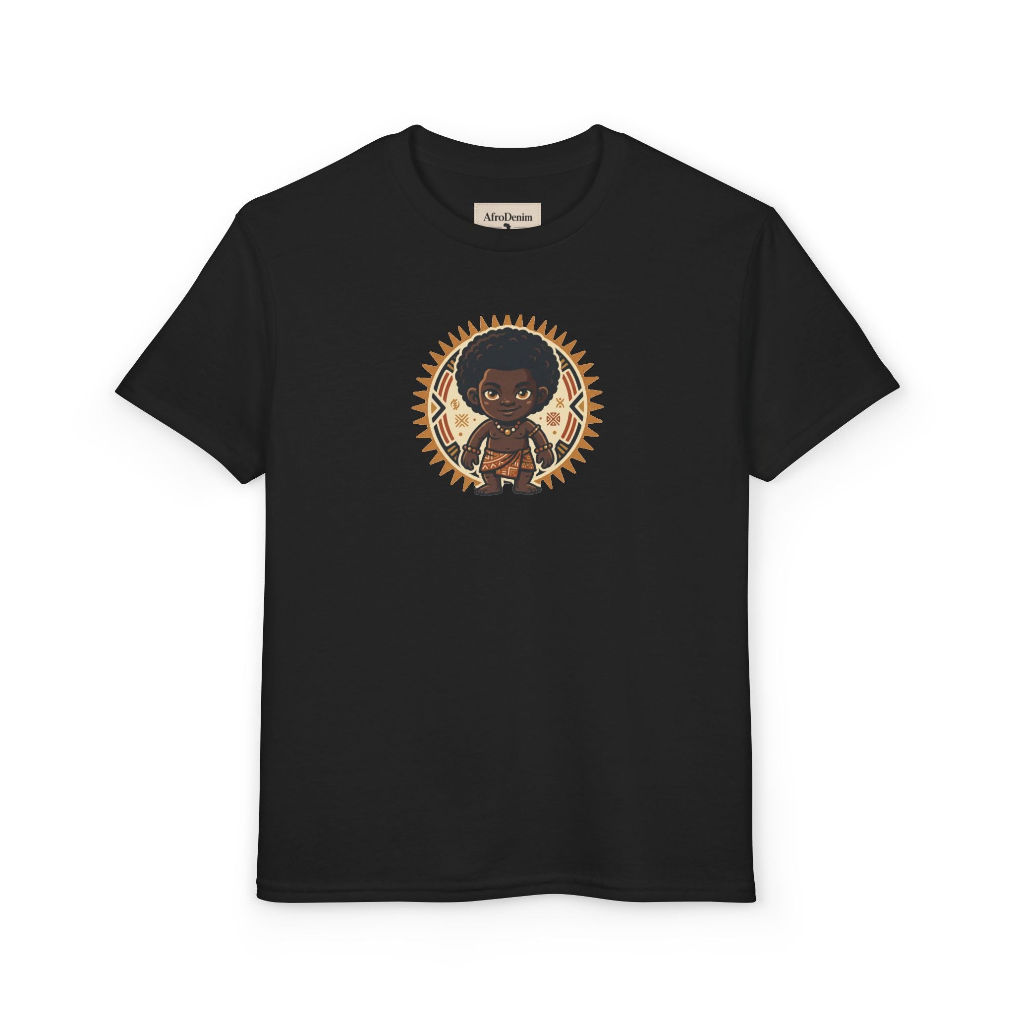 Youth T-Shirt — Afro Warrior Kid Graphic Tee