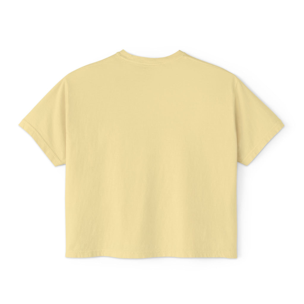 AfroDenim Graphic Tee — Women's Boxy Crop T‑Shirt