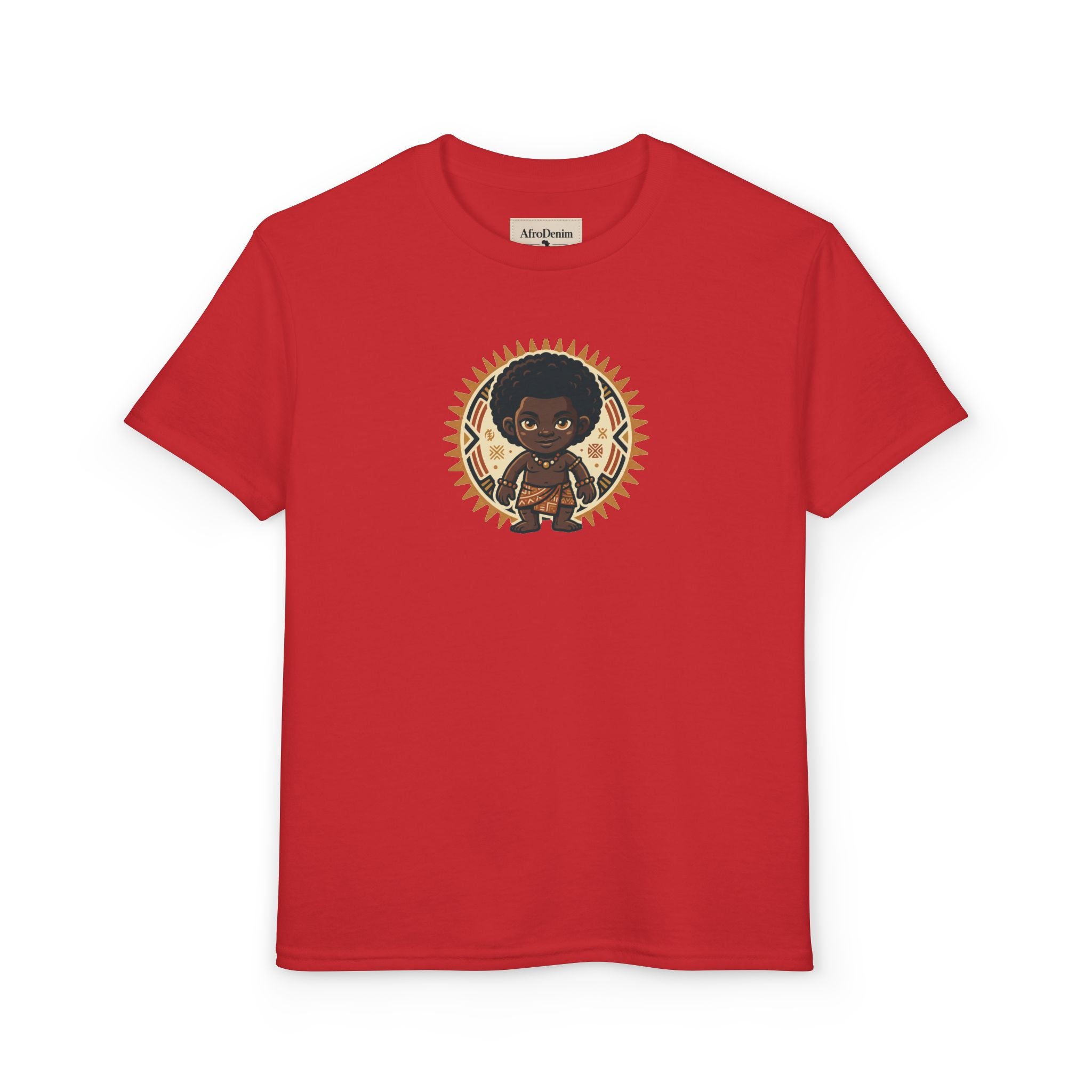 Youth T-Shirt — Afro Warrior Kid Graphic Tee