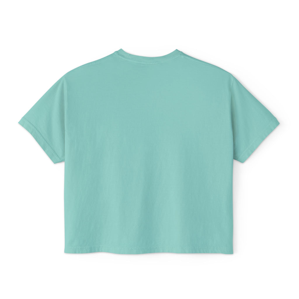 AfroDenim Graphic Tee — Women's Boxy Crop T‑Shirt