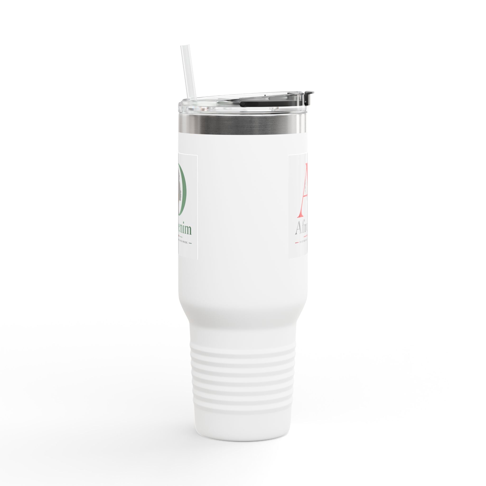 AfroDenim Logo 40oz Insulated Travel Mug