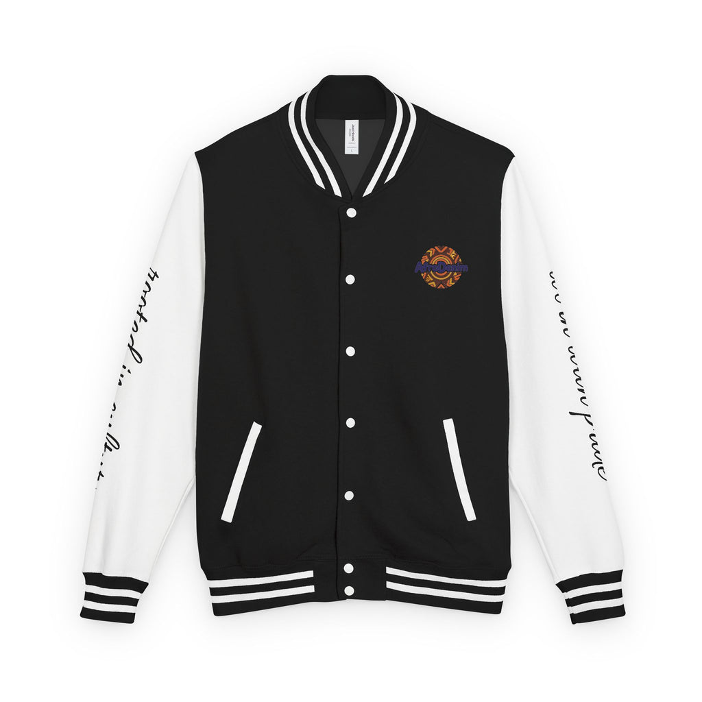 Letterman Jacket — 'AfroDenim' No Evil Cultural Pride Varsity Jacket