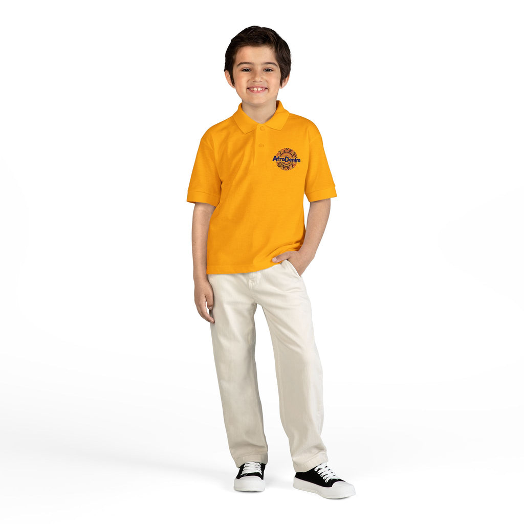 Youth Polo Shirt with AfroDenim Chest Logo