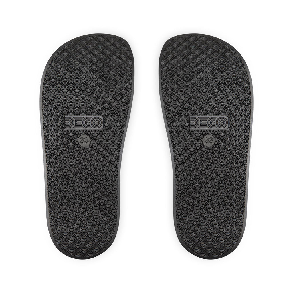 Youth Removable-Strap Sandals — Retro "Dope" Graphic Slide Sandals for Kids