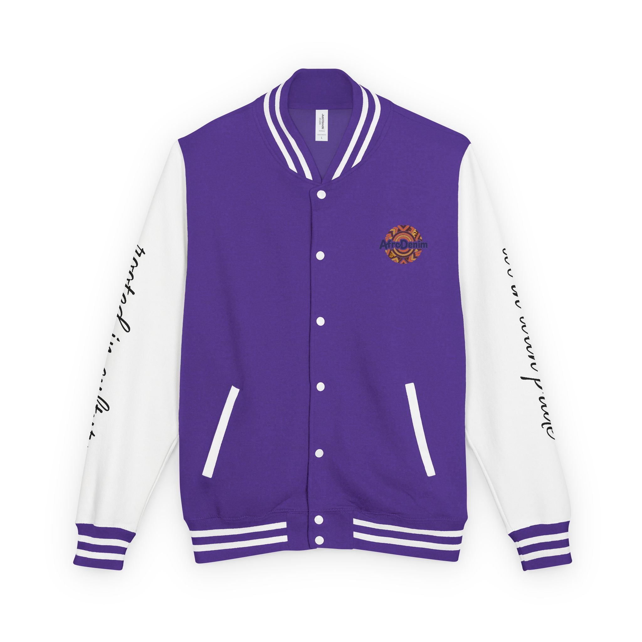 Letterman Jacket — 'AfroDenim' No Evil Cultural Pride Varsity Jacket