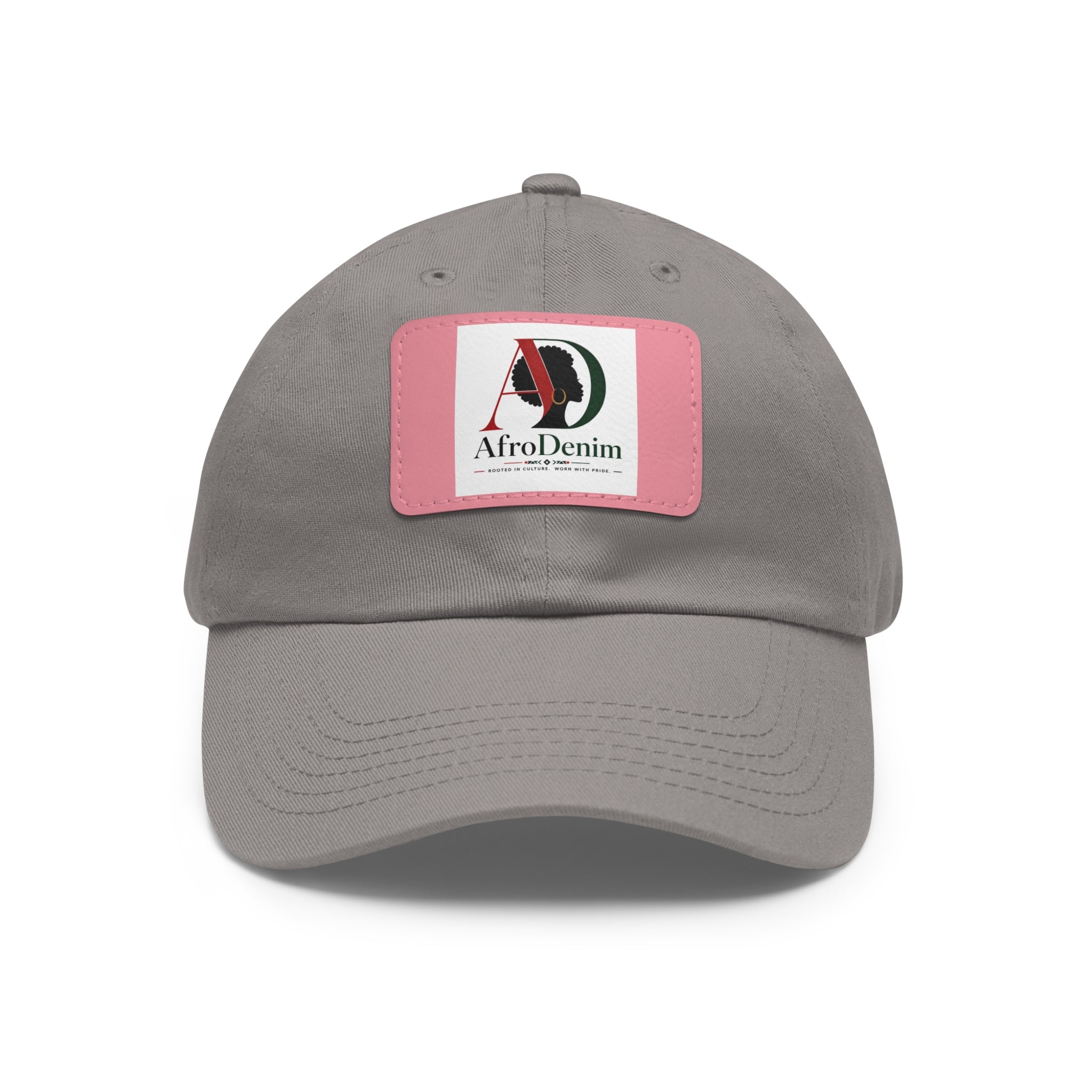 AfroDenim University Leather Patch Dad Hat