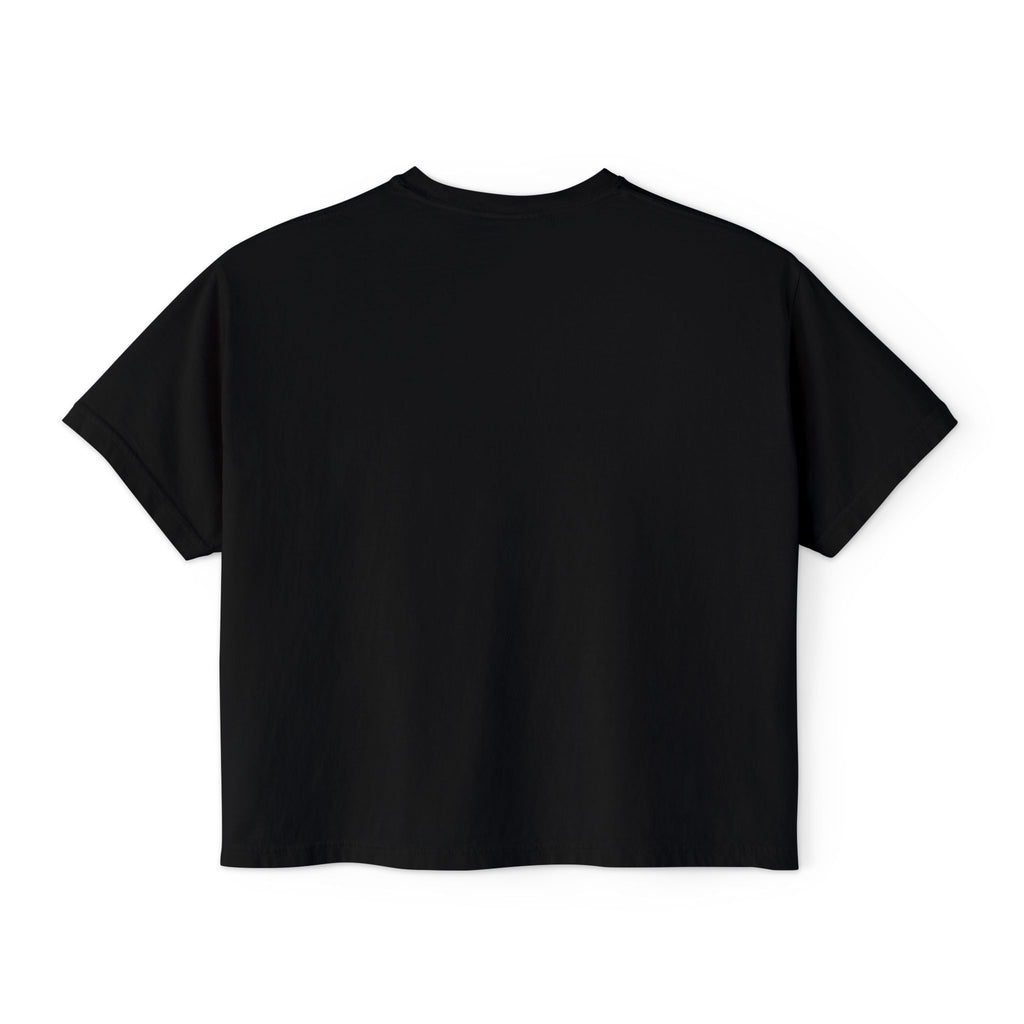 AfroDenim Graphic Tee — Women's Boxy Crop T‑Shirt