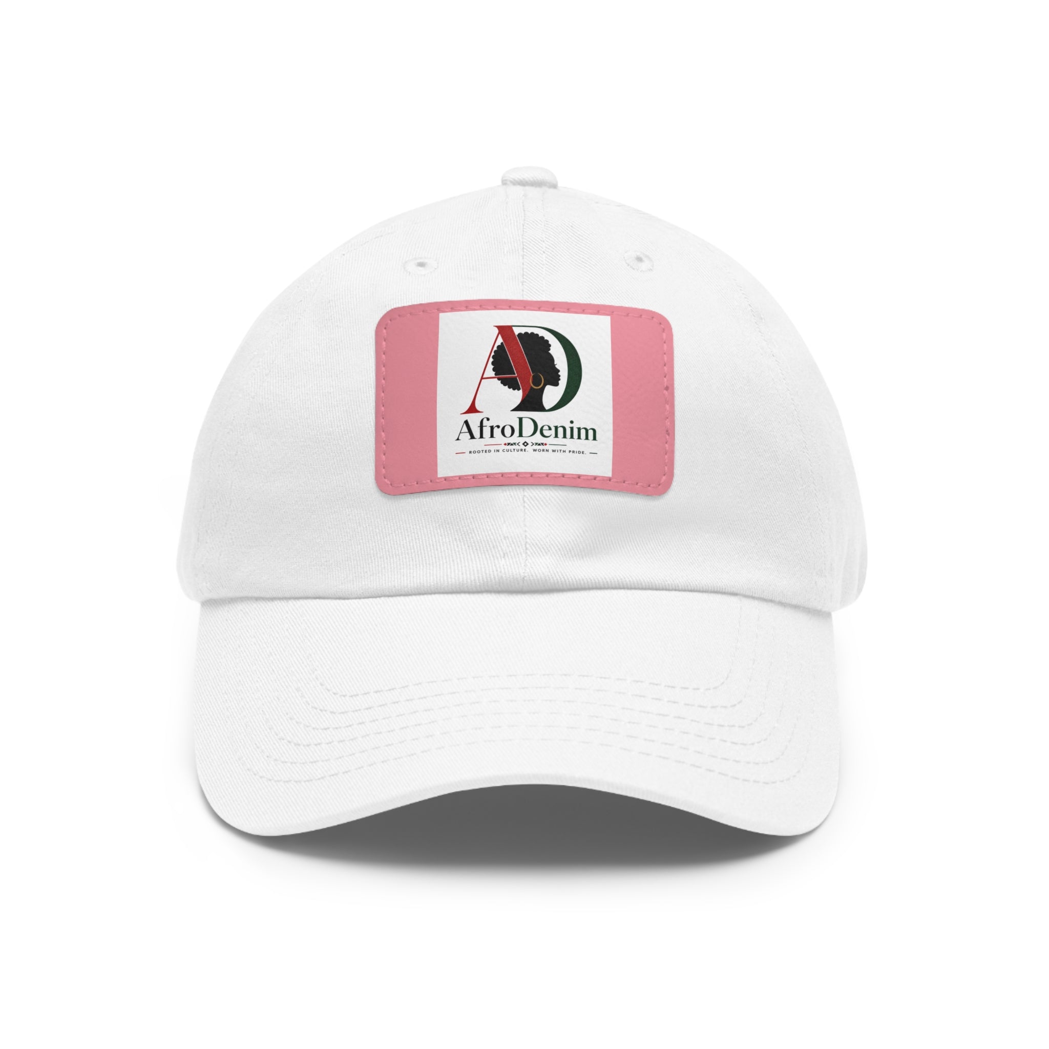 AfroDenim University Leather Patch Dad Hat