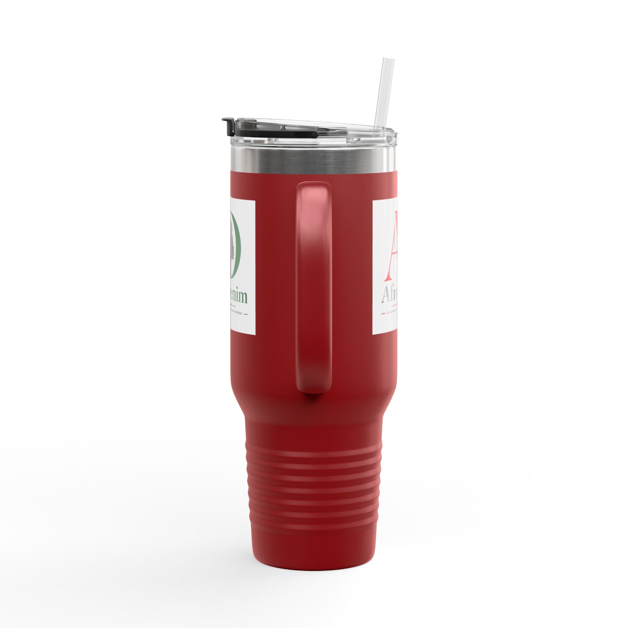 AfroDenim Logo 40oz Insulated Travel Mug