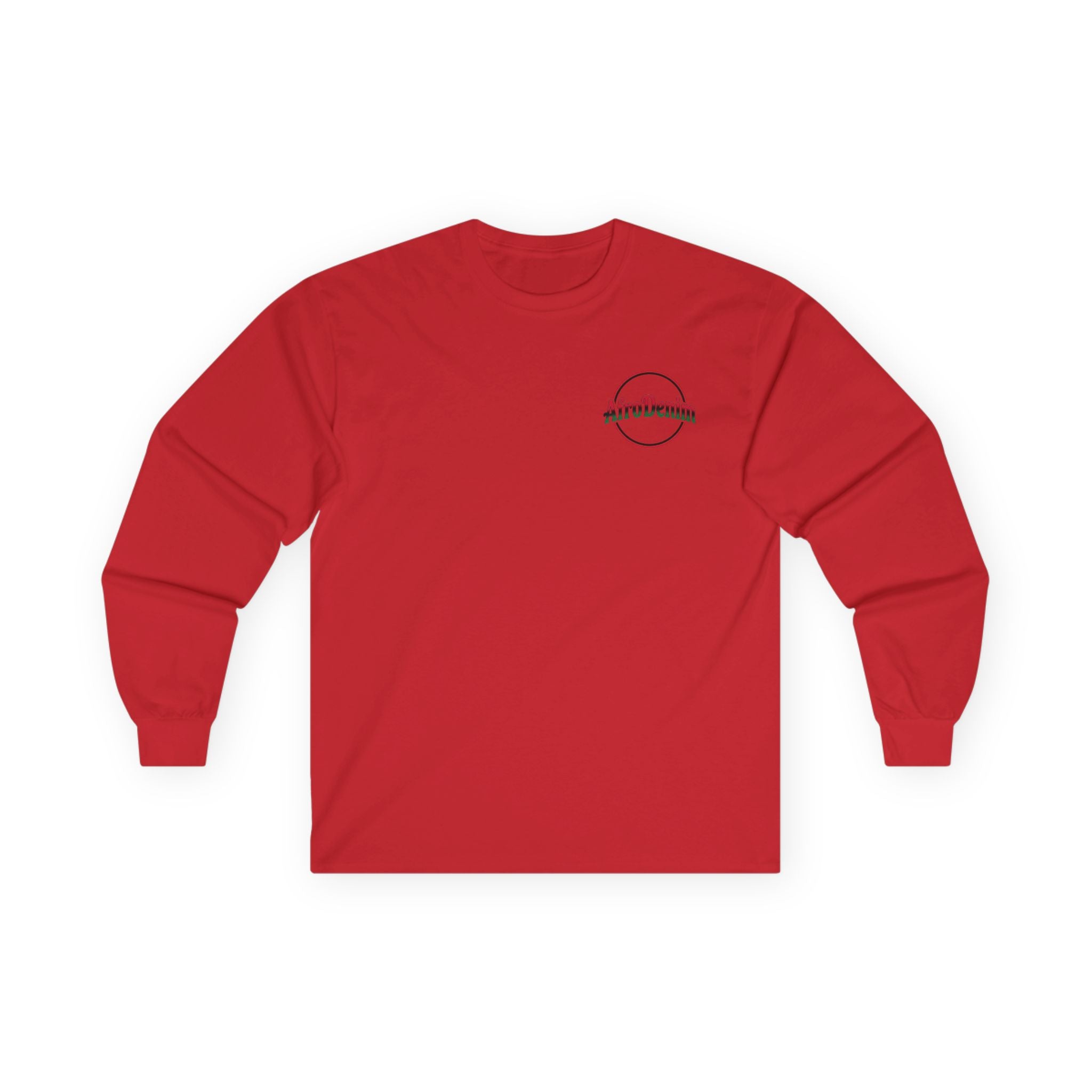 Long Sleeve Tee — Hammurabi's Code AfroDenim Graphic