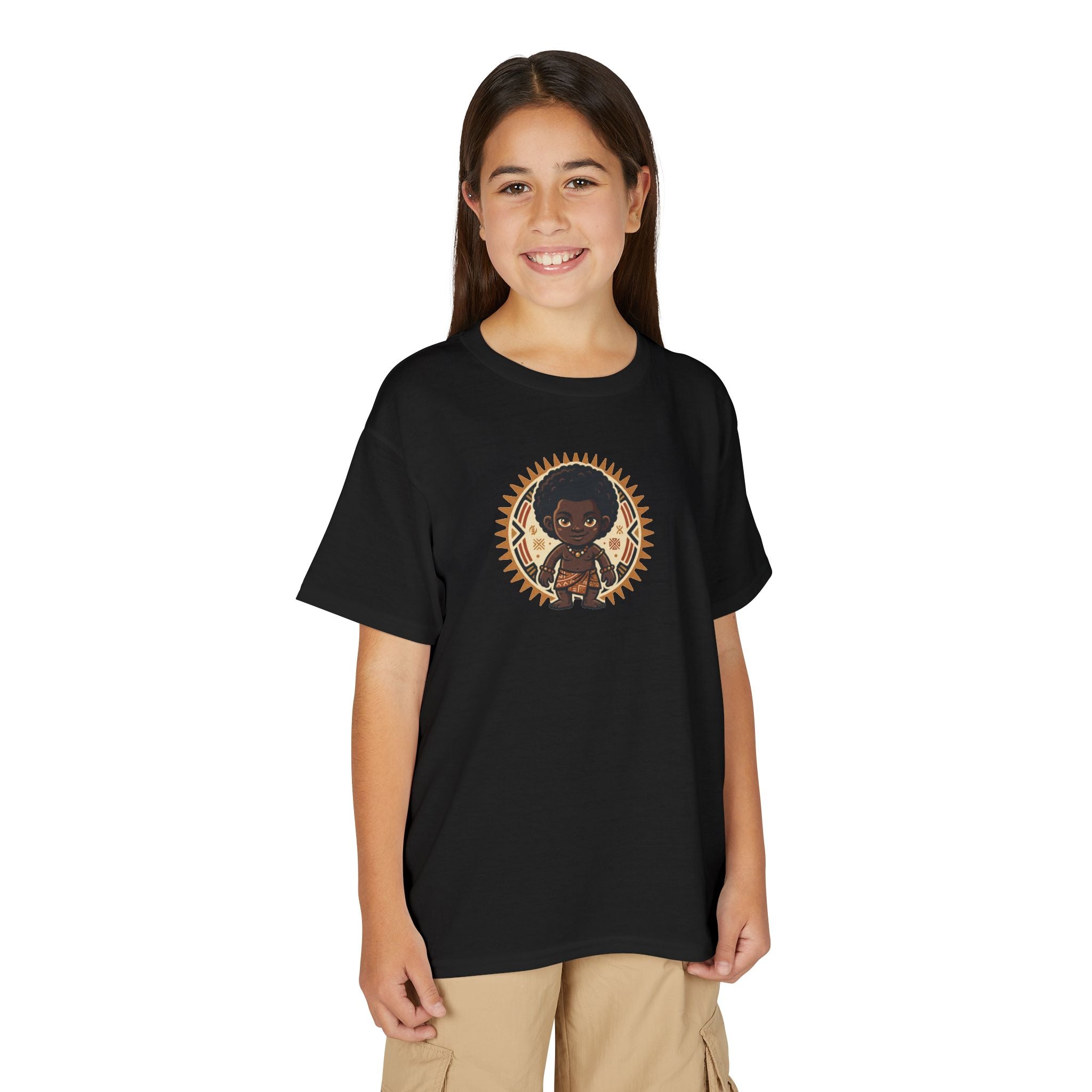 Youth T-Shirt — Afro Warrior Kid Graphic Tee