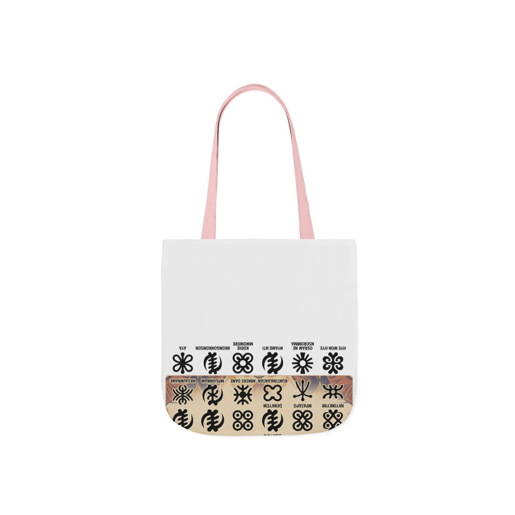 AfroDenim Adinkra Canvas Tote — Cultural Symbol Market Bag