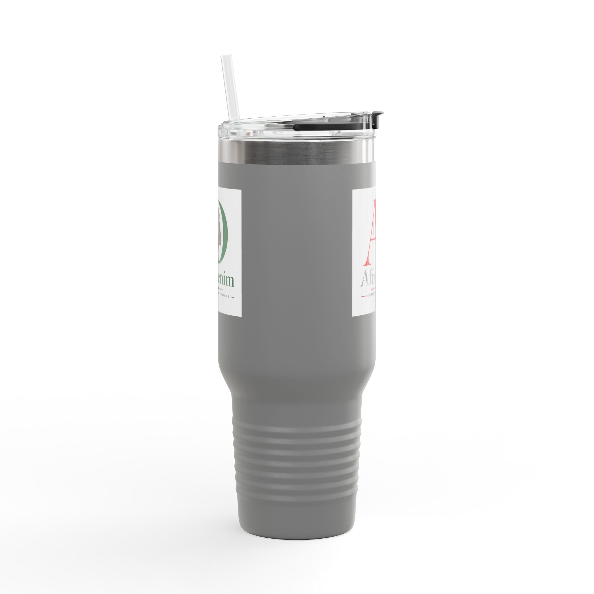 AfroDenim Logo 40oz Insulated Travel Mug