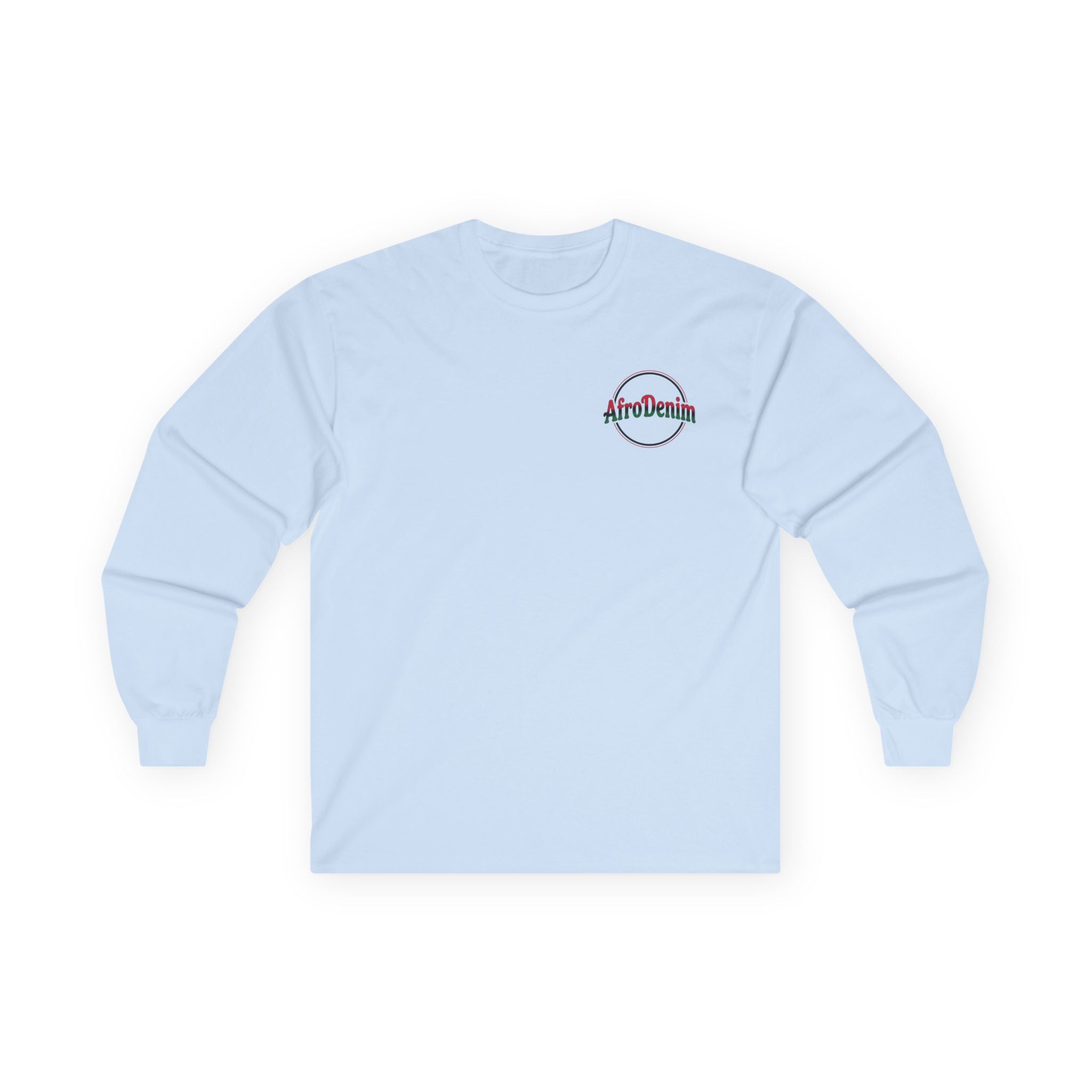 Long Sleeve Tee — Hammurabi's Code AfroDenim Graphic