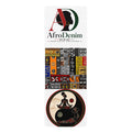 AfroDenim Rubber Yoga Mat — African Patterned Yoga Mat with Afrocentric Yin-Yang Design