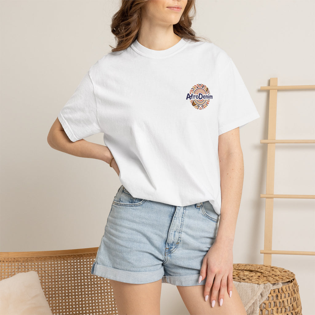 AfroDenim Graphic T-Shirt — Vibrant Afrocentric Art Tee