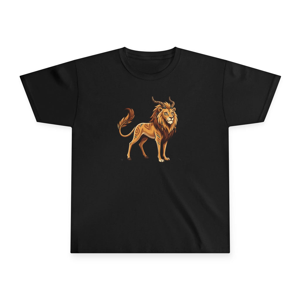 Youth Lion Graphic Tee - Bold King of the Jungle Kids T-Shirt