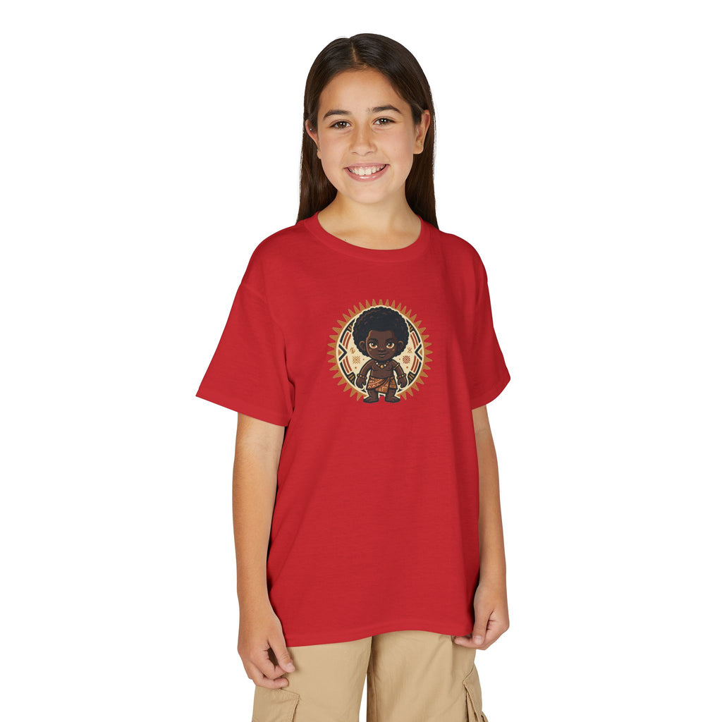 Youth T-Shirt — Afro Warrior Kid Graphic Tee