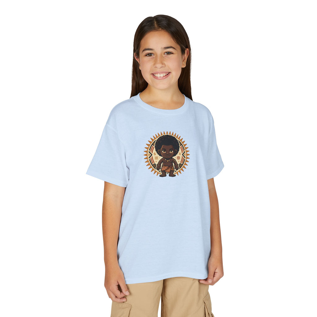 Youth T-Shirt — Afro Warrior Kid Graphic Tee