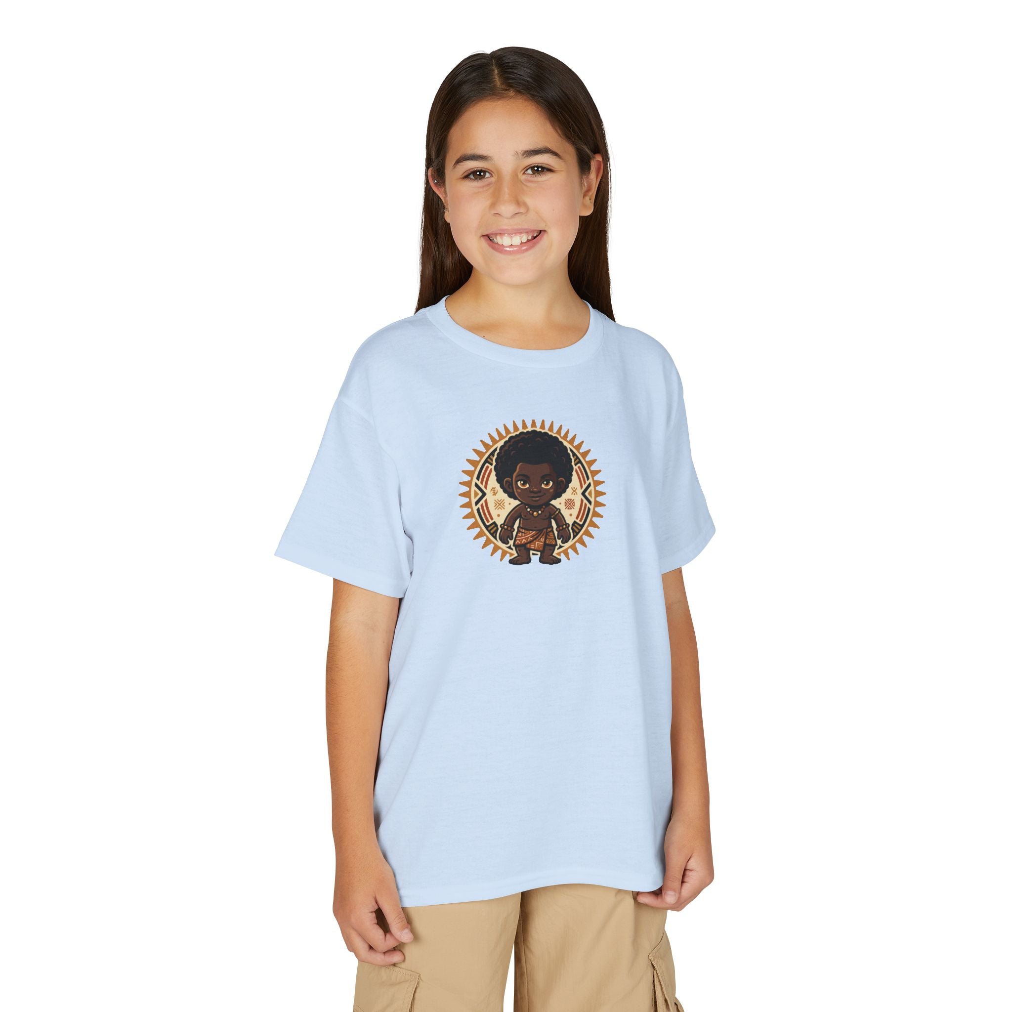 Youth T-Shirt — Afro Warrior Kid Graphic Tee