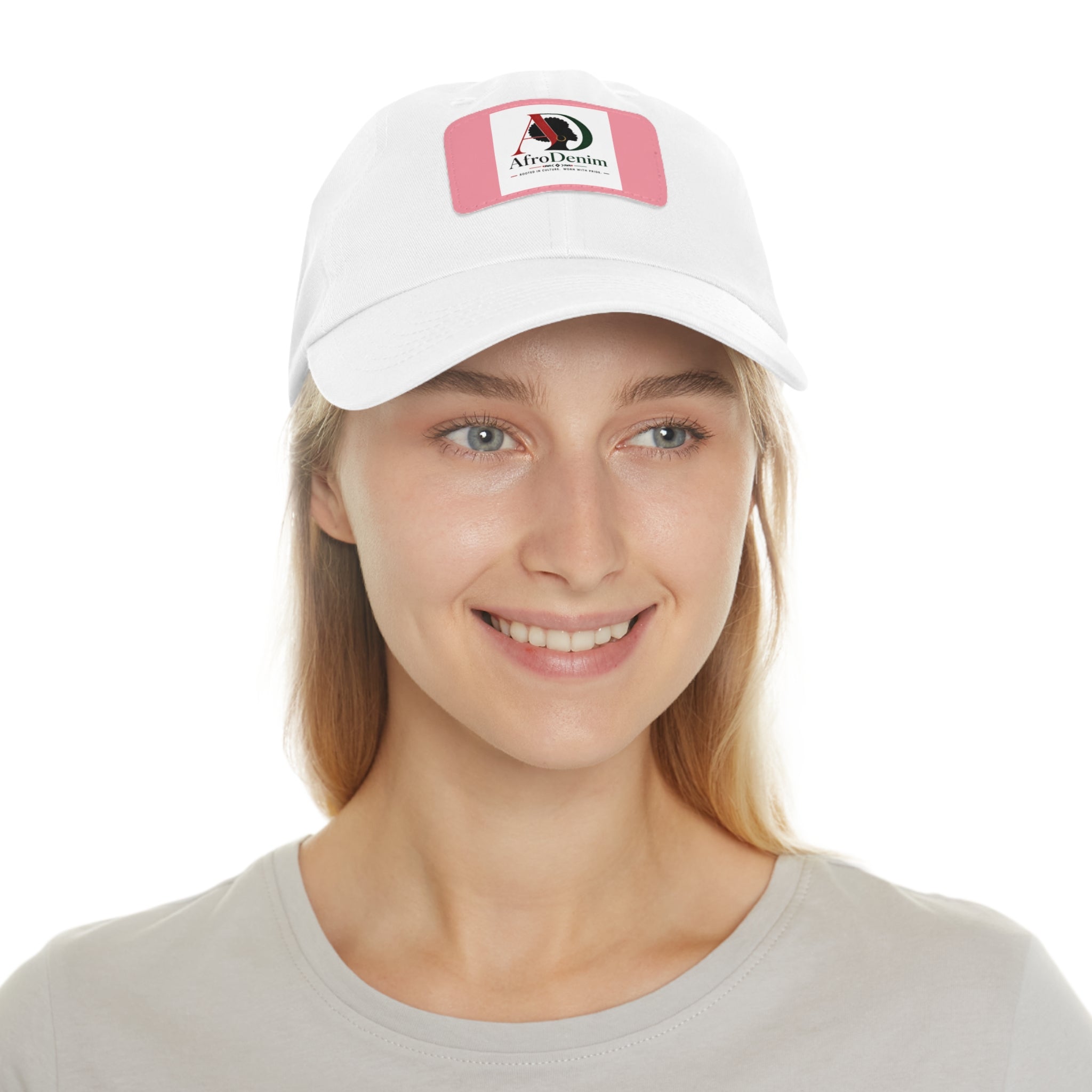 AfroDenim University Leather Patch Dad Hat