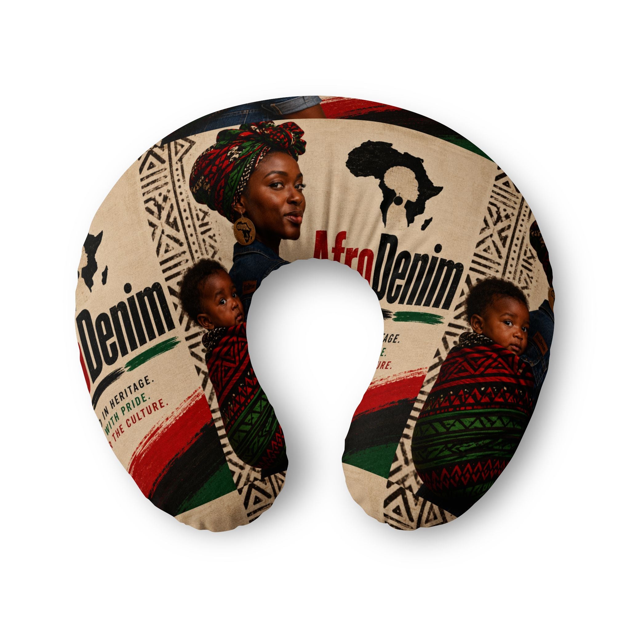 Nursing Pillow Cover – AfroDenim Mama & Baby Print