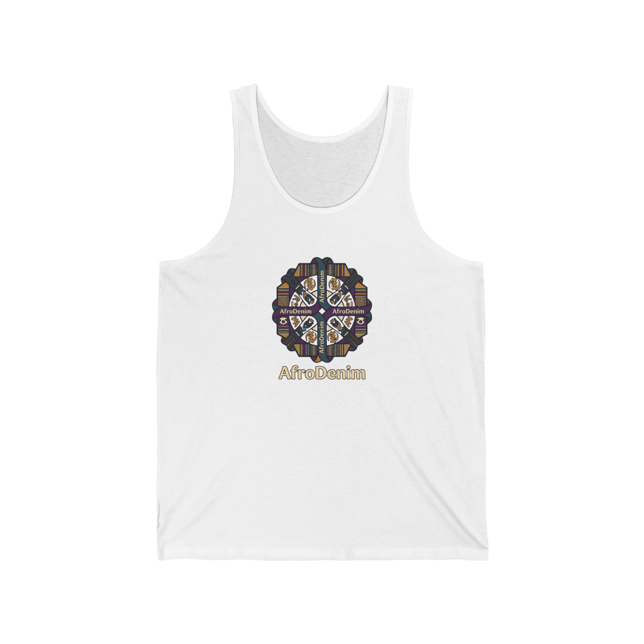 AfroDandelion Tribal Mandala Tank Top — African-Inspired Graphic Jersey Tank