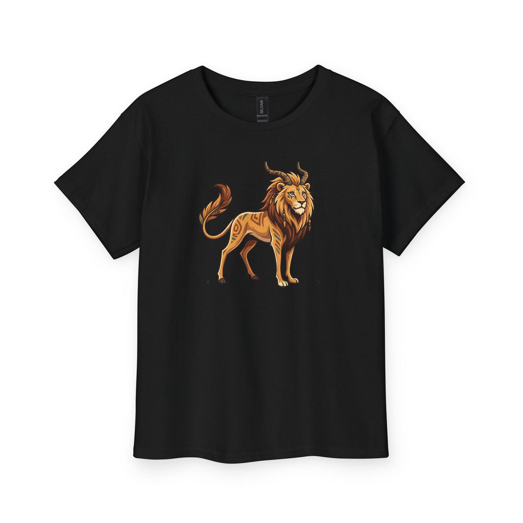 Youth Lion Graphic Tee - Bold King of the Jungle Kids T-Shirt