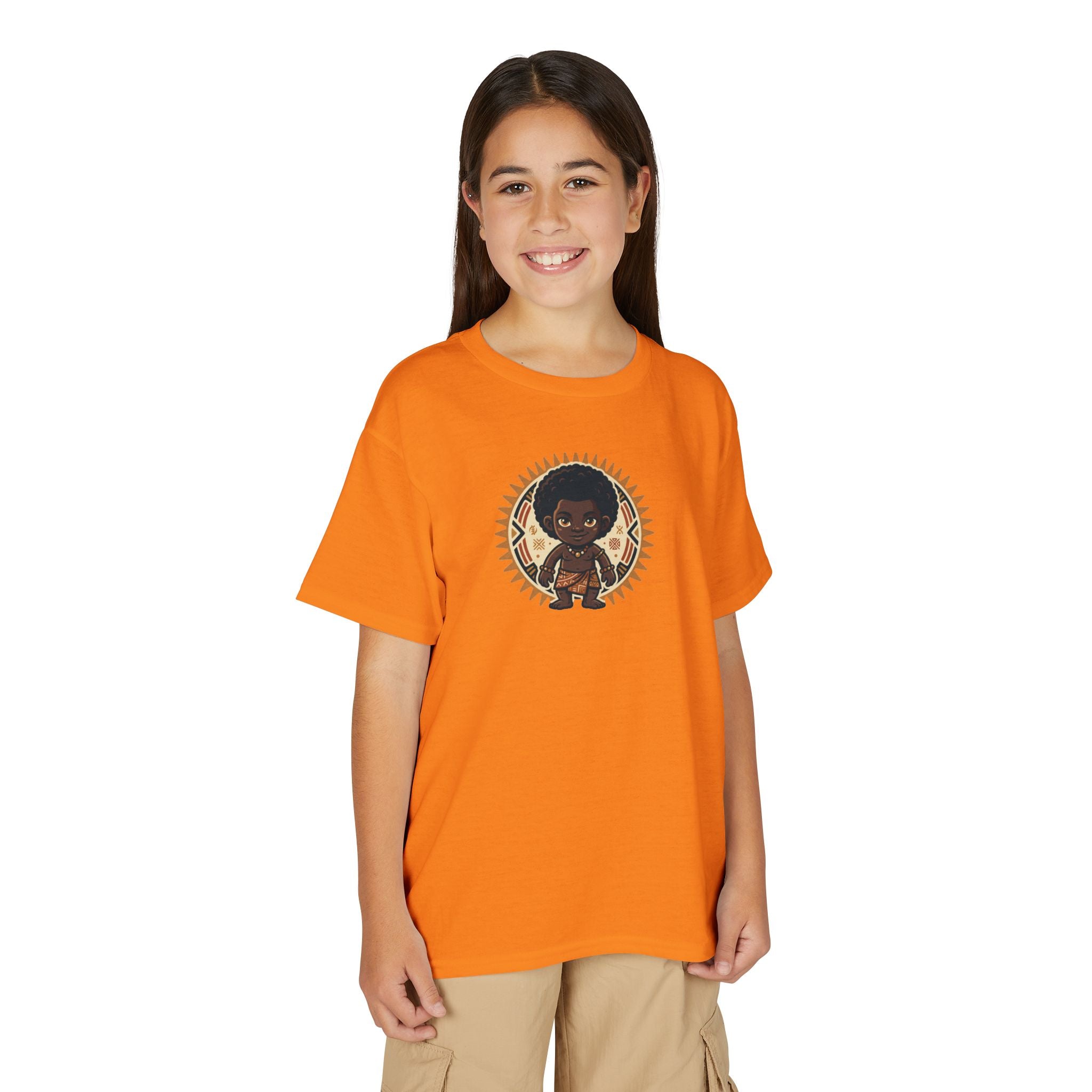 Youth T-Shirt — Afro Warrior Kid Graphic Tee