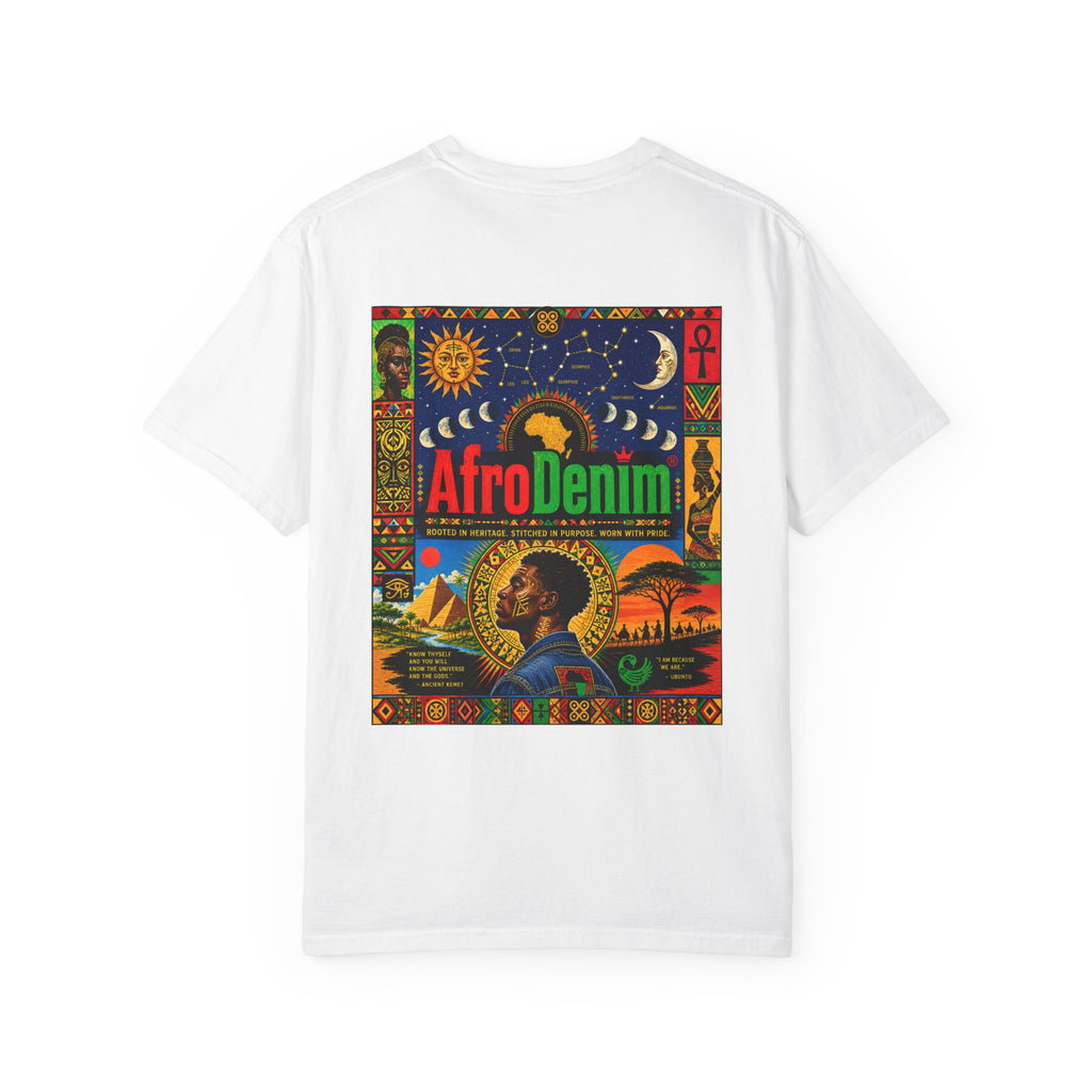 AfroDenim Graphic T-Shirt — Vibrant Afrocentric Art Tee